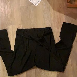 Silk black pants